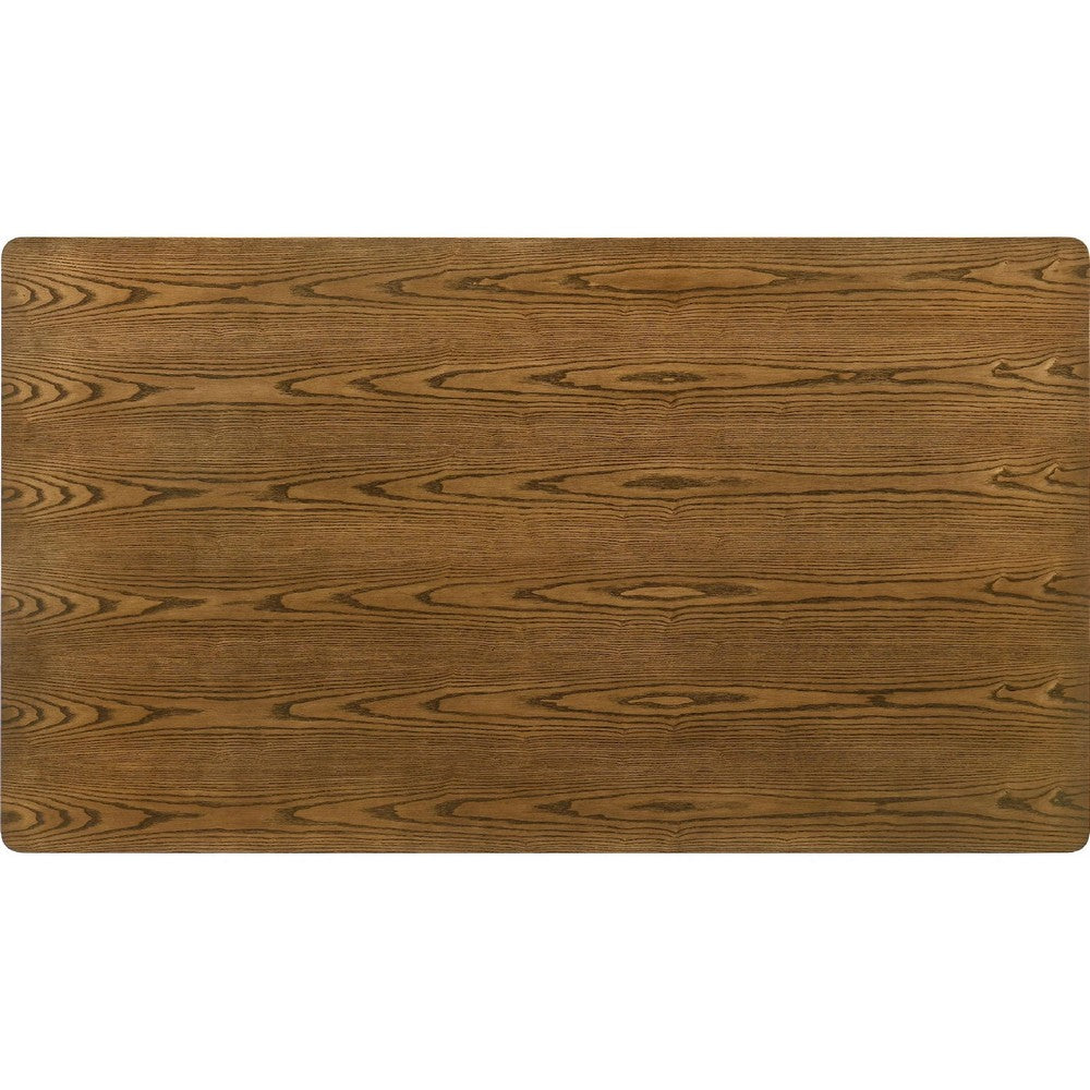 Stan Rectangular Dining Table | Flared Legs | Smoke Walnut Brown 63"