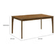Stan Rectangular Dining Table | Flared Legs | Smoke Walnut Brown 63"