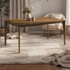 Stan Rectangular Dining Table | Flared Legs | Smoke Walnut Brown 63"