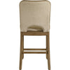 Rell Counter Stool Chair Set of 2 | Cutout Back | Beige | Antique Brown