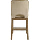 Rell Counter Stool Chair Set of 2 | Cutout Back | Beige | Antique Brown