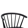 Anna Counter Stool Chair Set of 2 | Curved Spindle Back | Footrests | Black