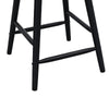 Anna Counter Stool Chair Set of 2 | Curved Spindle Back | Footrests | Black