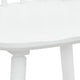 Anna Counter Stool Chair Set of 2 | Curved Spindle Back | Footrests | White