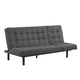 Convertible Futon Sofa Bed | Biscuit Tufted Cushions | Dark Gray 81"