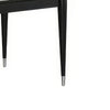 Maddy Dining Table | Sintered Stone Top | Legs w Chrome Caps | Black 71"
