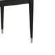 Maddy Dining Table | Sintered Stone Top | Legs w Chrome Caps | Black 71"
