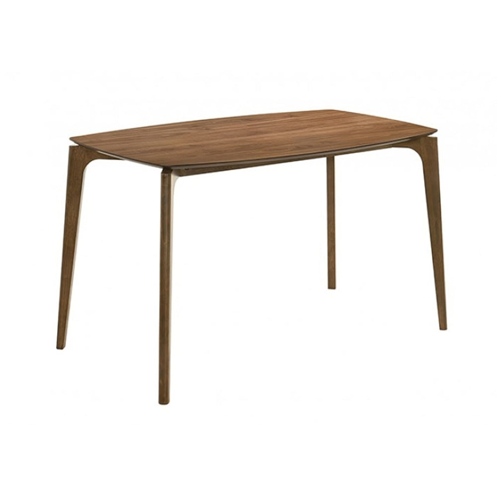Ebik Couter Height Table | Rectangular | Angled Legs | Walnut Brown 59"