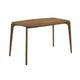 Ebik Couter Height Table | Rectangular | Angled Legs | Walnut Brown 59"
