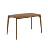 Ebik Couter Height Table | Rectangular | Angled Legs | Walnut Brown 59"