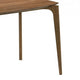 Ebik Couter Height Table | Rectangular | Angled Legs | Walnut Brown 59"