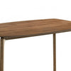 Ebik Couter Height Table | Rectangular | Angled Legs | Walnut Brown 59"
