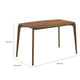 Ebik Couter Height Table | Rectangular | Angled Legs | Walnut Brown 59"