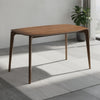 Ebik Couter Height Table | Rectangular | Angled Legs | Walnut Brown 59"