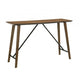 Amal Counter Height Table | Trestle Base w Cross Bar | Walnut Brown 59"
