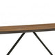 Amal Counter Height Table | Trestle Base w Cross Bar | Walnut Brown 59"
