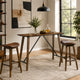 Amal Counter Height Table | Trestle Base w Cross Bar | Walnut Brown 59"