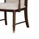 Raam Dining Armchair Set of 2 | Cream Cushions | Dark Cherry Brown