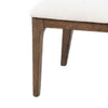 Cair Dining Side Chair Set of 2 | Curved Back | Beige Cushions | Dark Brown