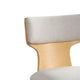 Cair Dining Side Chair Set of 2 | Beige Cushions | Natural Brown