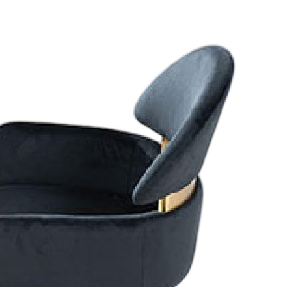 Noth Dining Armchair Set of 2 | Foam Fill Black Cushions | Matte Gold