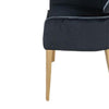 Noth Dining Armchair Set of 2 | Foam Fill Black Cushions | Matte Gold