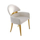 Noth Dining Armchair Set of 2 | Foam Fill White Cushions | Matte Gold