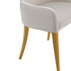 Noth Dining Armchair Set of 2 | Foam Fill White Cushions | Matte Gold