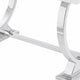 Hols Dining Table | Silver B&ing on White Top | O-Shaped Steel Legs 60"