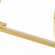 Hols Dining Table | Gold B&ing on White Top | O-Shaped Steel Legs 80"