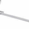 Hols Dining Table | Silver B&ing on White Top | O-Shaped Steel Legs 80"