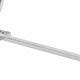 Hols Dining Table | Silver B&ing on White Top | O-Shaped Steel Legs 80"