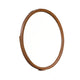 Urne Dresser Mirror | Framed Design | Walnut Brown Wood | 36" Round