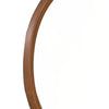 Urne Dresser Mirror | Framed Design | Walnut Brown Wood | 36" Round