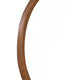Urne Dresser Mirror | Framed Design | Walnut Brown Wood | 36" Round