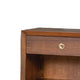 Urne Nightst& | 1 Drawer with Shelf | USB Port & LED | Walnut Brown