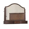 Raam Arched Dresser Mirror | 3 Drawers | Tiltable | 40x54 Dark Cherry Brown