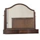 Raam Arched Dresser Mirror | 3 Drawers | Tiltable | 40x54 Dark Cherry Brown