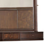 Raam Arched Dresser Mirror | 3 Drawers | Tiltable | 40x54 Dark Cherry Brown