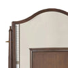 Raam Arched Dresser Mirror | 3 Drawers | Tiltable | 40x54 Dark Cherry Brown