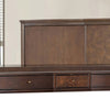 Raam Arched Dresser Mirror | 3 Drawers | Tiltable | 40x54 Dark Cherry Brown
