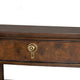 Raam Nightst& | 2 Drawers | 1 Shelf | Gold Capped Legs | Dark Cherry Brown