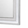 Gala Dresser Mirror | Embedded Crystal Trim w LED | Gray 40x44 Rectangular