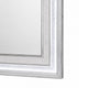 Gala Dresser Mirror | Embedded Crystal Trim w LED | Gray 40x44 Rectangular