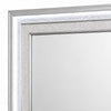 Gala Dresser Mirror | Embedded Crystal Trim w LED | Gray 40x44 Rectangular