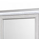 Gala Dresser Mirror | Embedded Crystal Trim w LED | Gray 40x44 Rectangular