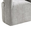 Esha Accent Barrel Chair w Casters | Foam Fill Light Gray Upholstery