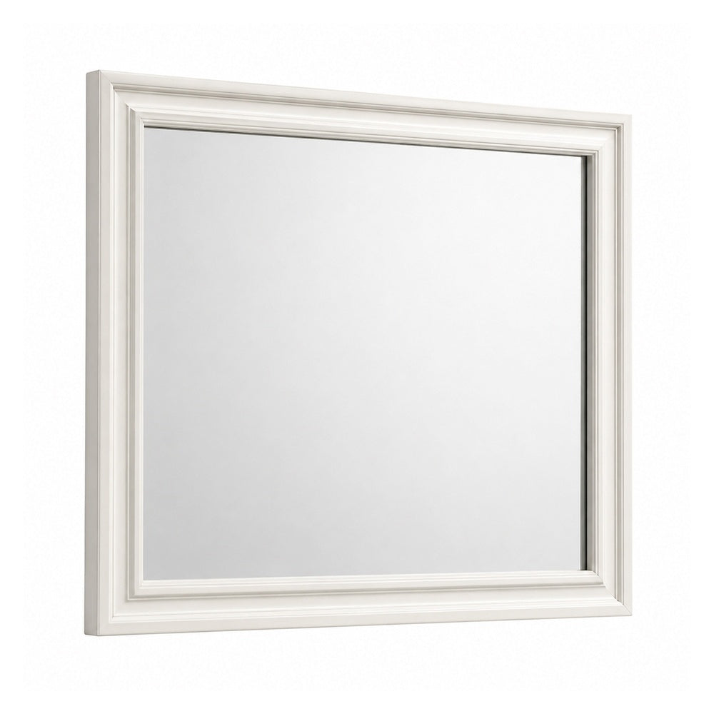 Hezi Dresser Mirror | Glam White | Multi Layer Molded Frame | 36x41