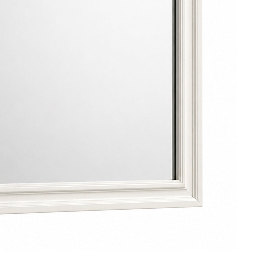 Hezi Dresser Mirror | Glam White | Multi Layer Molded Frame | 36x41