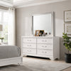 Hezi Dresser Mirror | Glam White | Multi Layer Molded Frame | 36x41